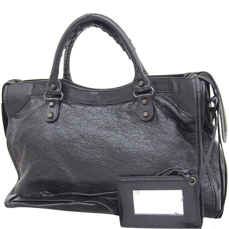

Balenciaga Black Leather City Bag