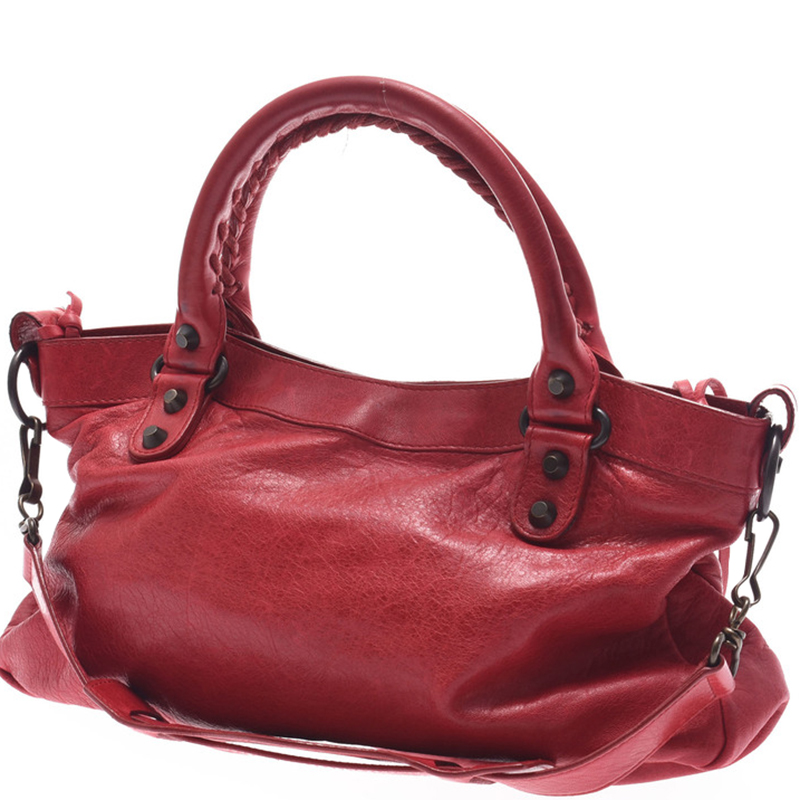 

Balenciaga Red Leather City Bag