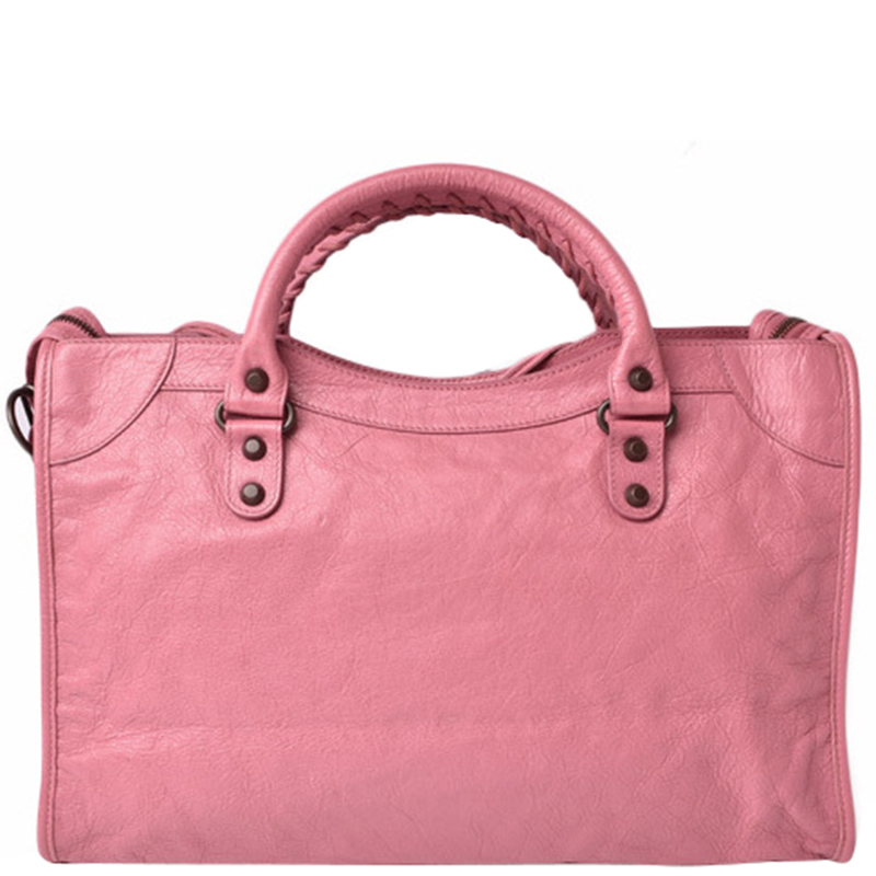 

Balenciaga Pink Leather City Shoulder Bag