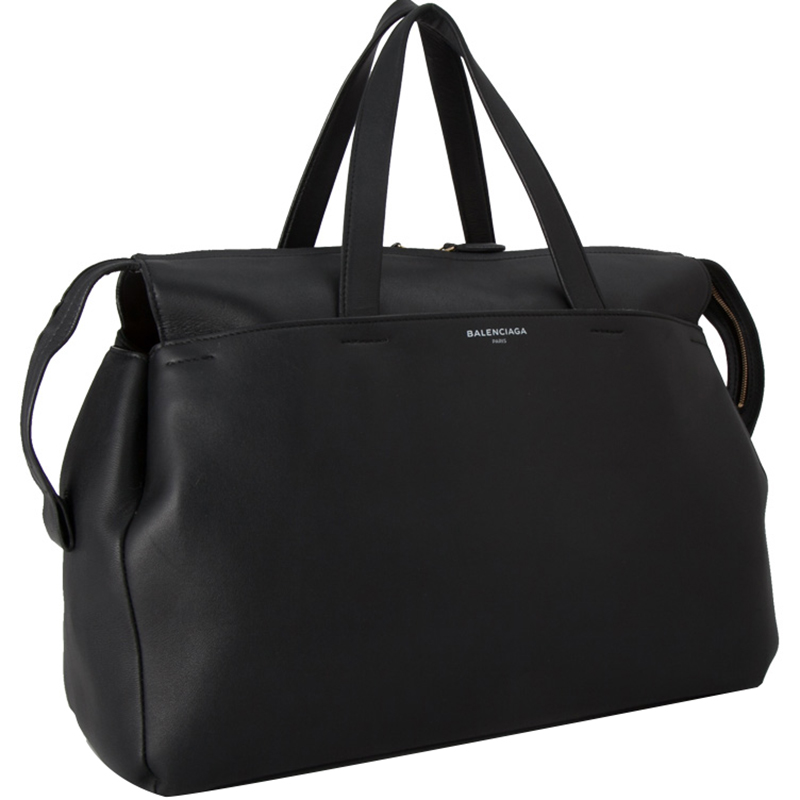 

Balenciaga Black Lambskin Leather Portfolio Sac Bag