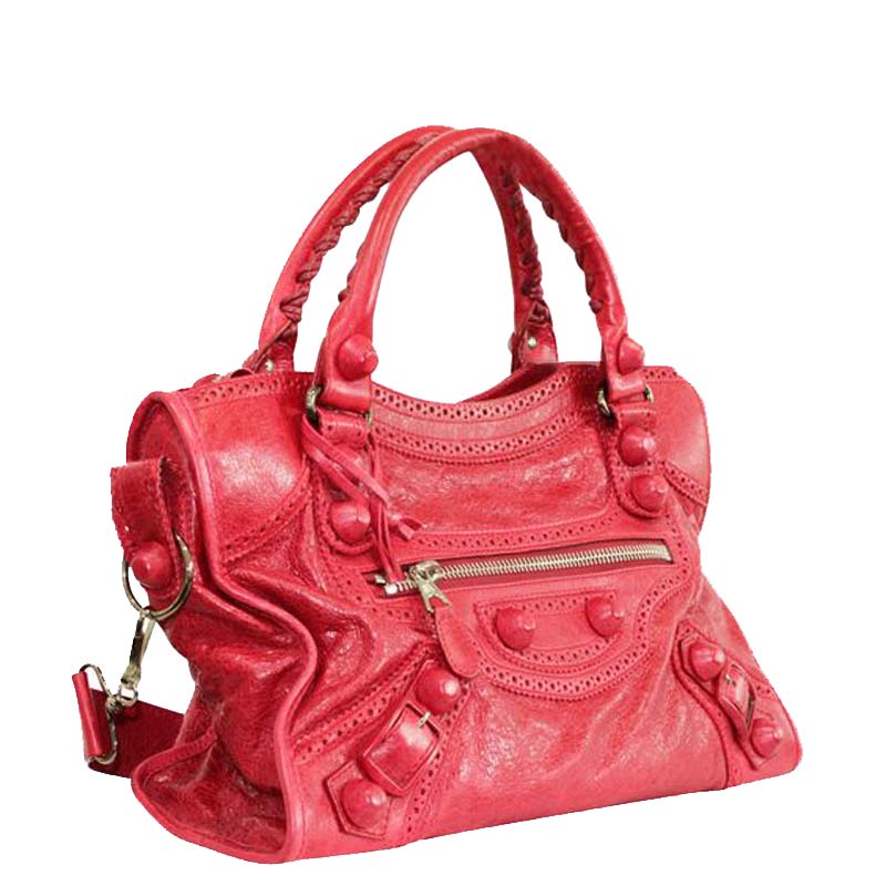 

Balenciaga Pink Leather City Tote