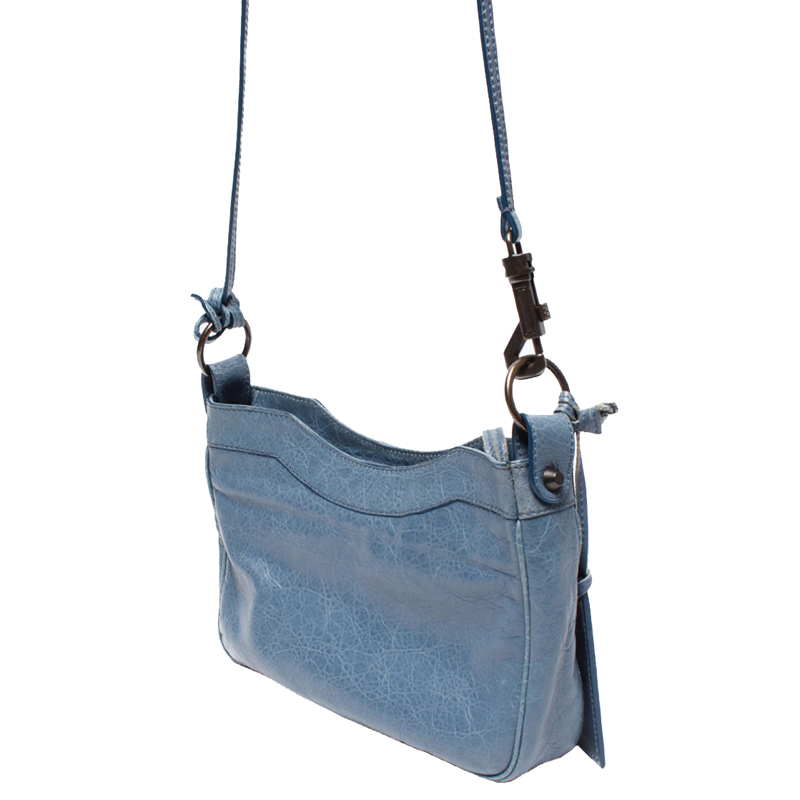 

Balenciaga Blue Lambskin Leather Hip Bag