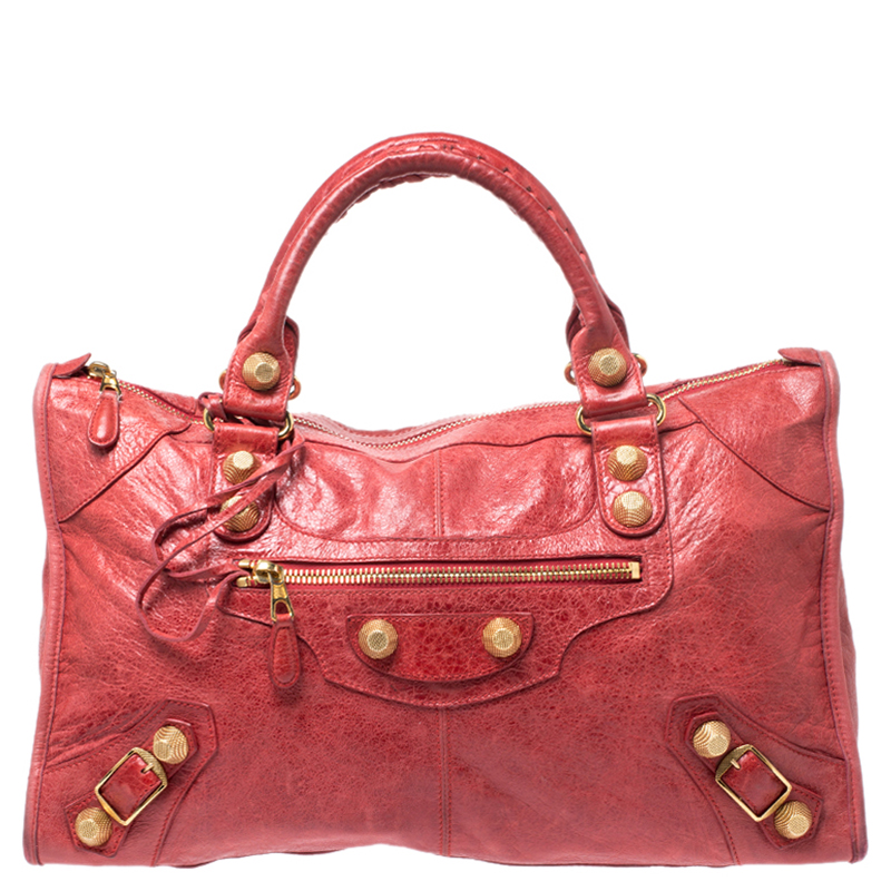 Balenciaga Red Leather GGH Work Bag Balenciaga | TLC