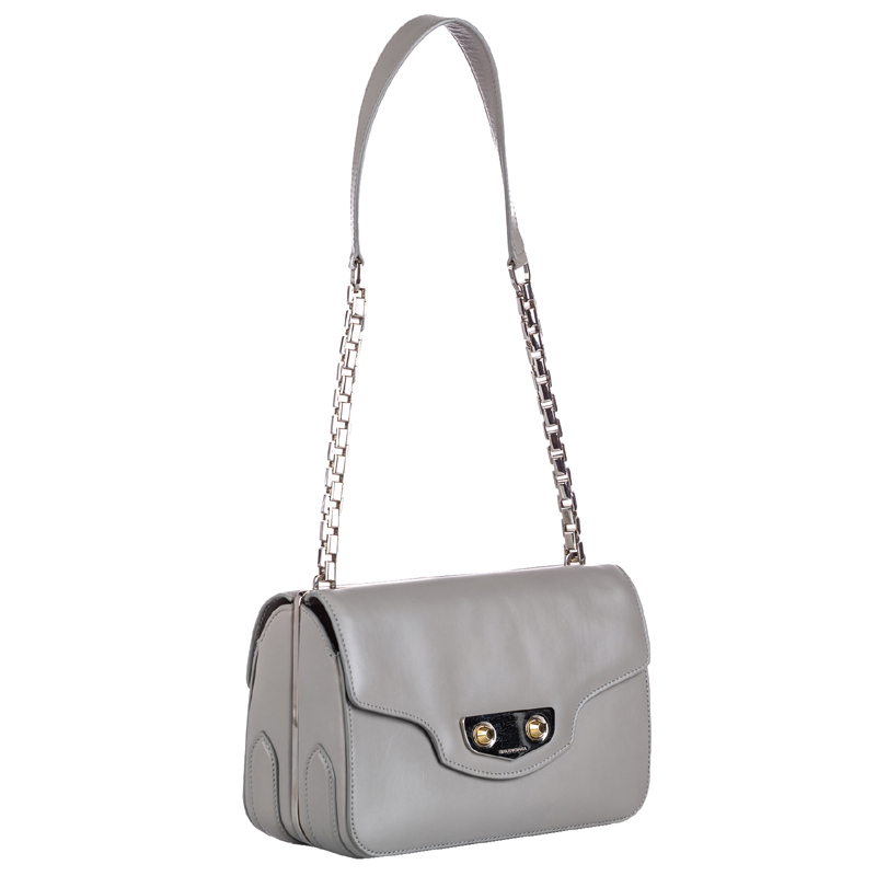 

Balenciaga Light Brown Leather Neo Classic Chain Bag, Grey