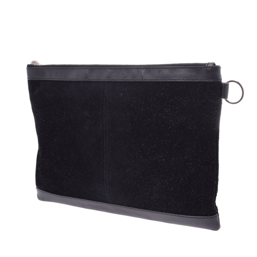 

Balenciaga Black Leather And Suede Classic Clutch