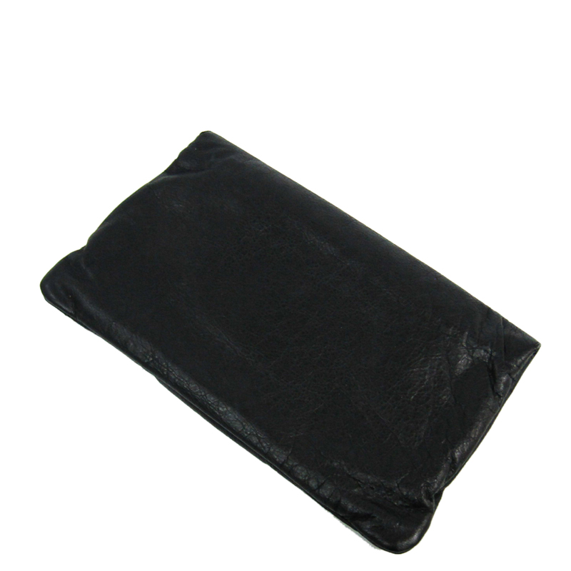 

Balenciaga Black Leather Giant Clutch Bag