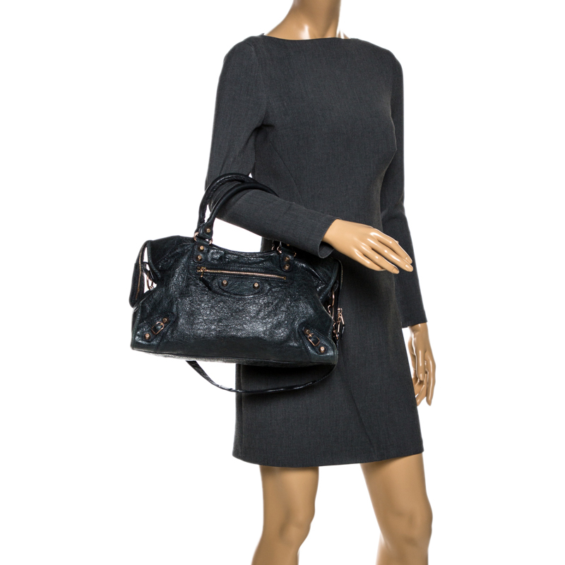 

Balenciaga Blue Obscur Leather Classic City Bag