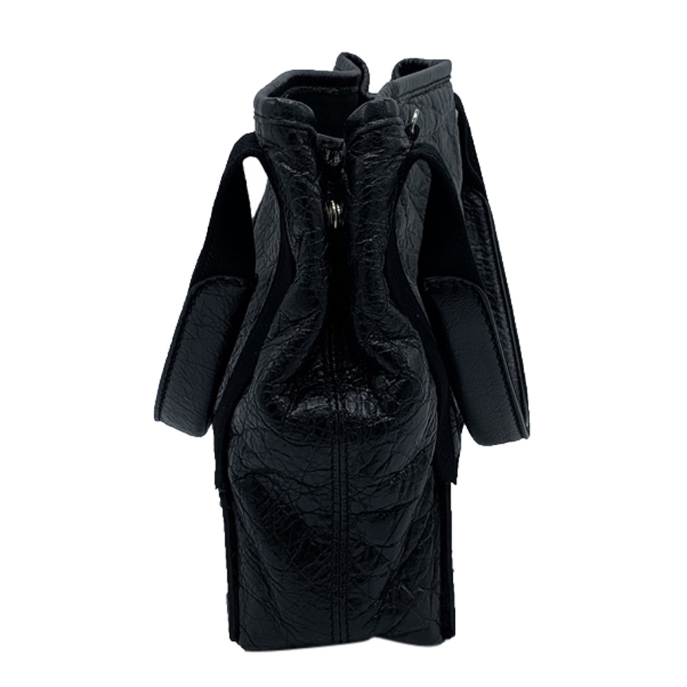 

Balenciaga Black Leather Navy  Cabas Bag
