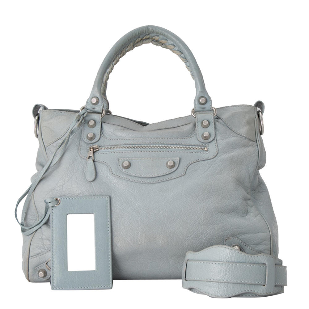 blue satchel handbags