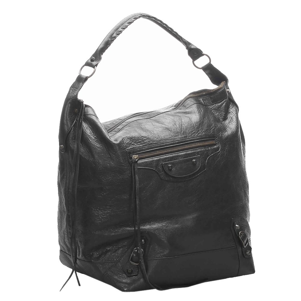 

Balenciaga Black Leather Motocross Classic Day Bags