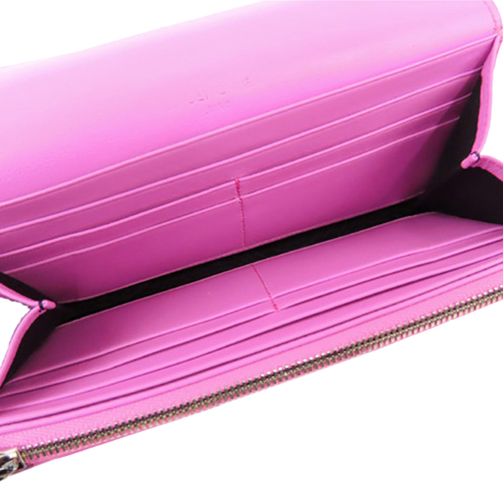 

Balenciaga Pink Leather Ribbon Wallet