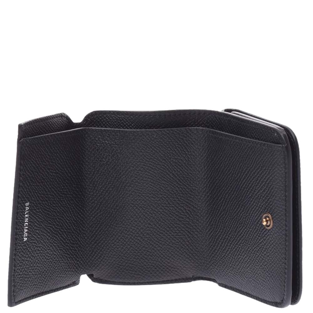 

Balenciaga Black Everyday Compact Leather Wallet