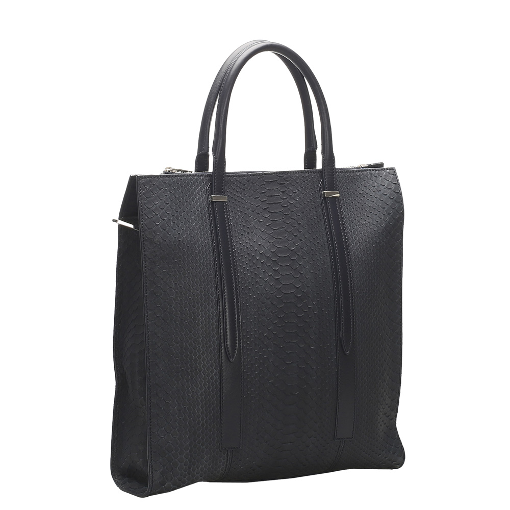 

Balenciaga Blue/Navy Blue Python Leather Tote Bag