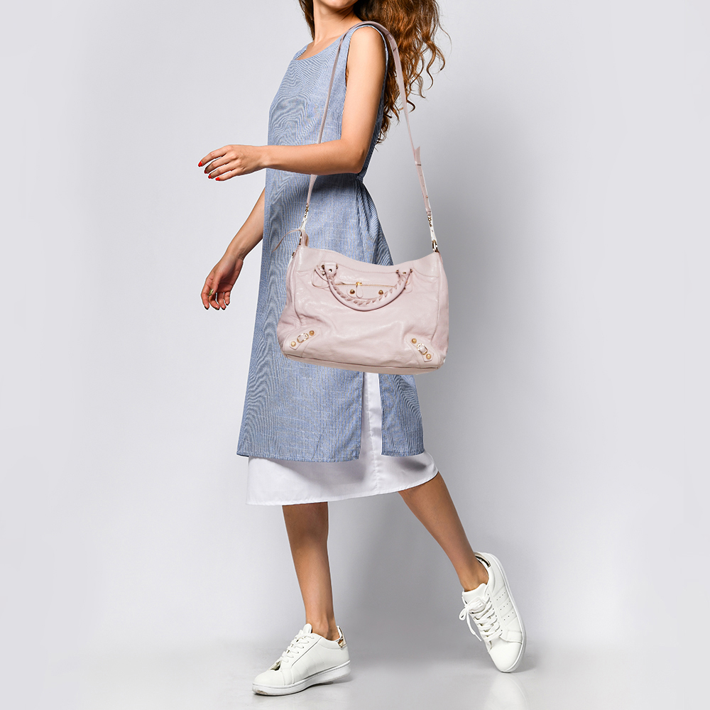 

Balenciaga Bubblegum Pink Agneau Leather Velo RGH Tote