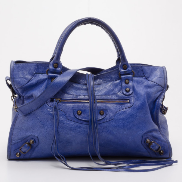 Pre Owned Balenciaga City Blue 