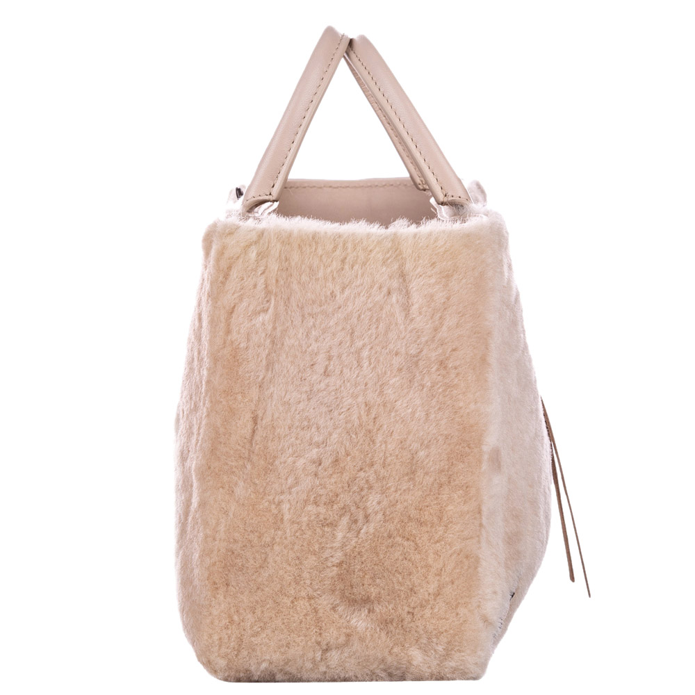 

Balenciaga Pink Shearling Papier A6 Bag