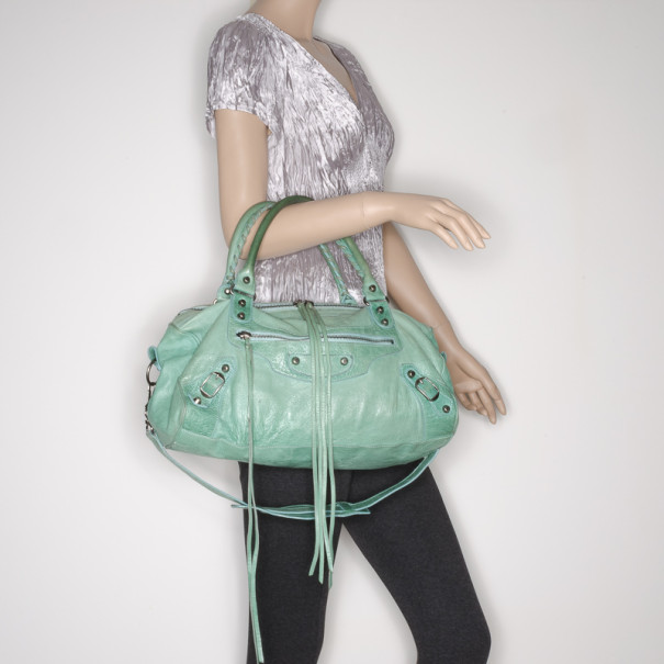 Balenciaga Light Green Classic Twiggy Bag Balenciaga TLC