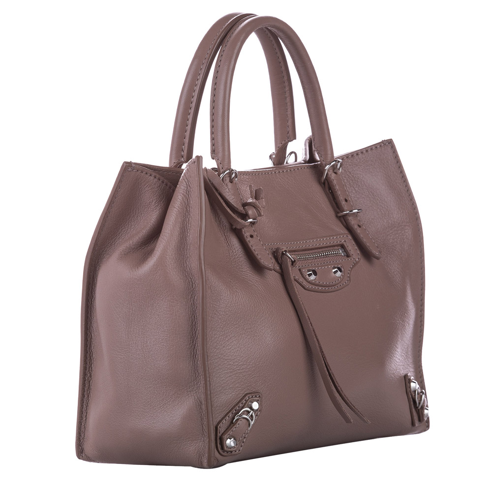 

Balenciaga Brown Papier A4 Leather Satchel Bag