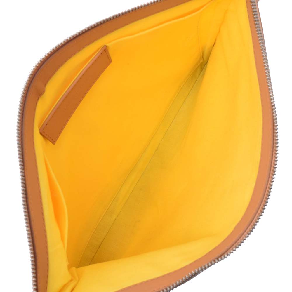 

Balenciaga Yellow Leather Clip  Clutch Clutch, Multicolor