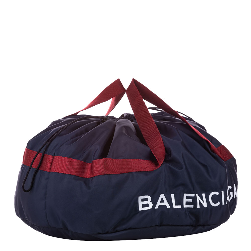 

Balenciaga Blue/Black  Wheel Everyday Nylon Travel Bag, Multicolor