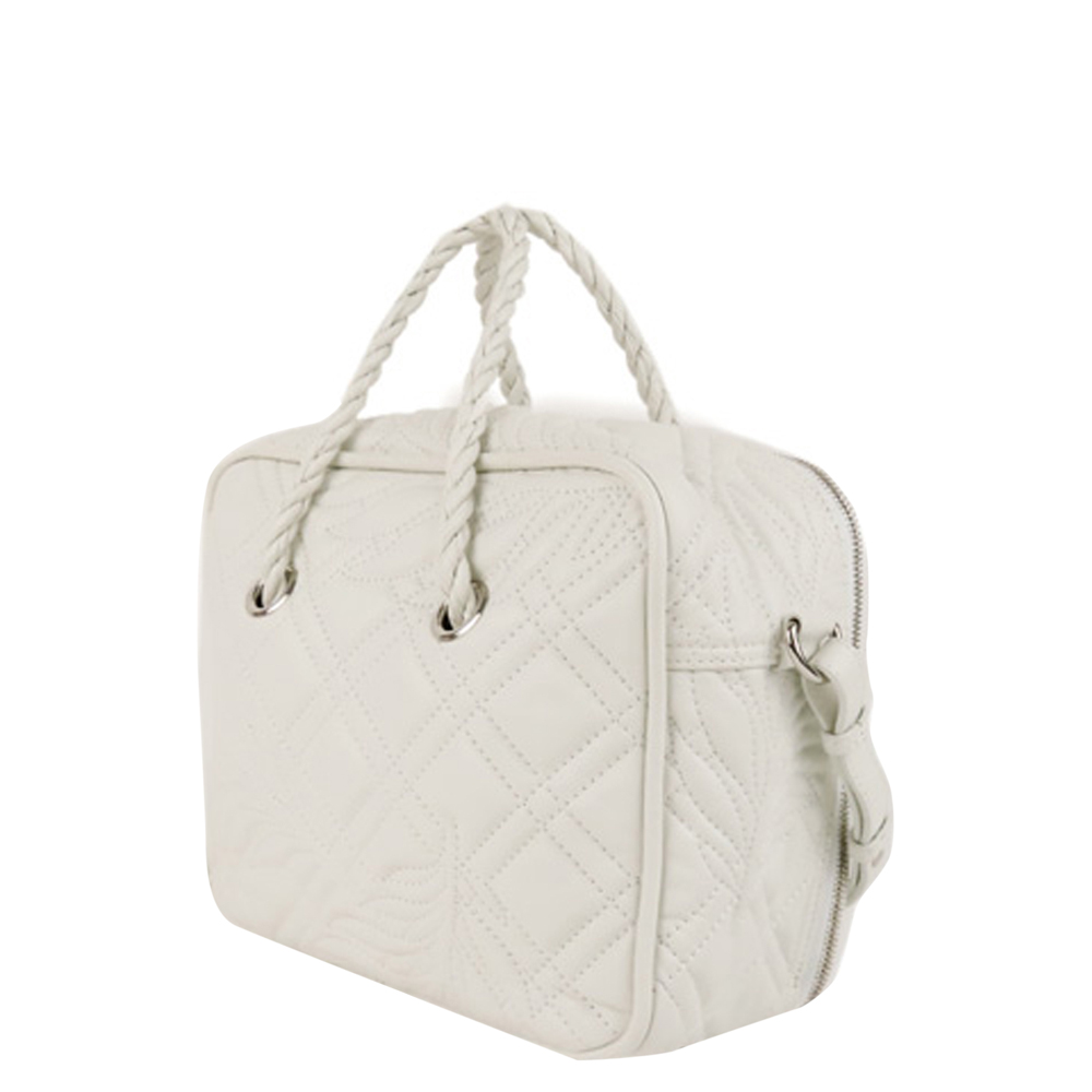 

Balenciaga White Leather Blanket Square Bag