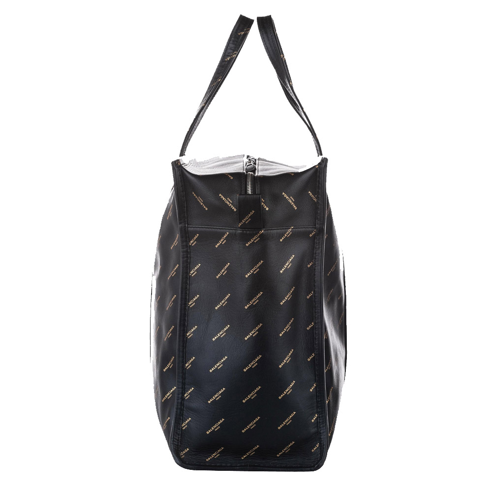 

Balenciaga Black Lambskin Leather  Bazar Shopper Tote Bag