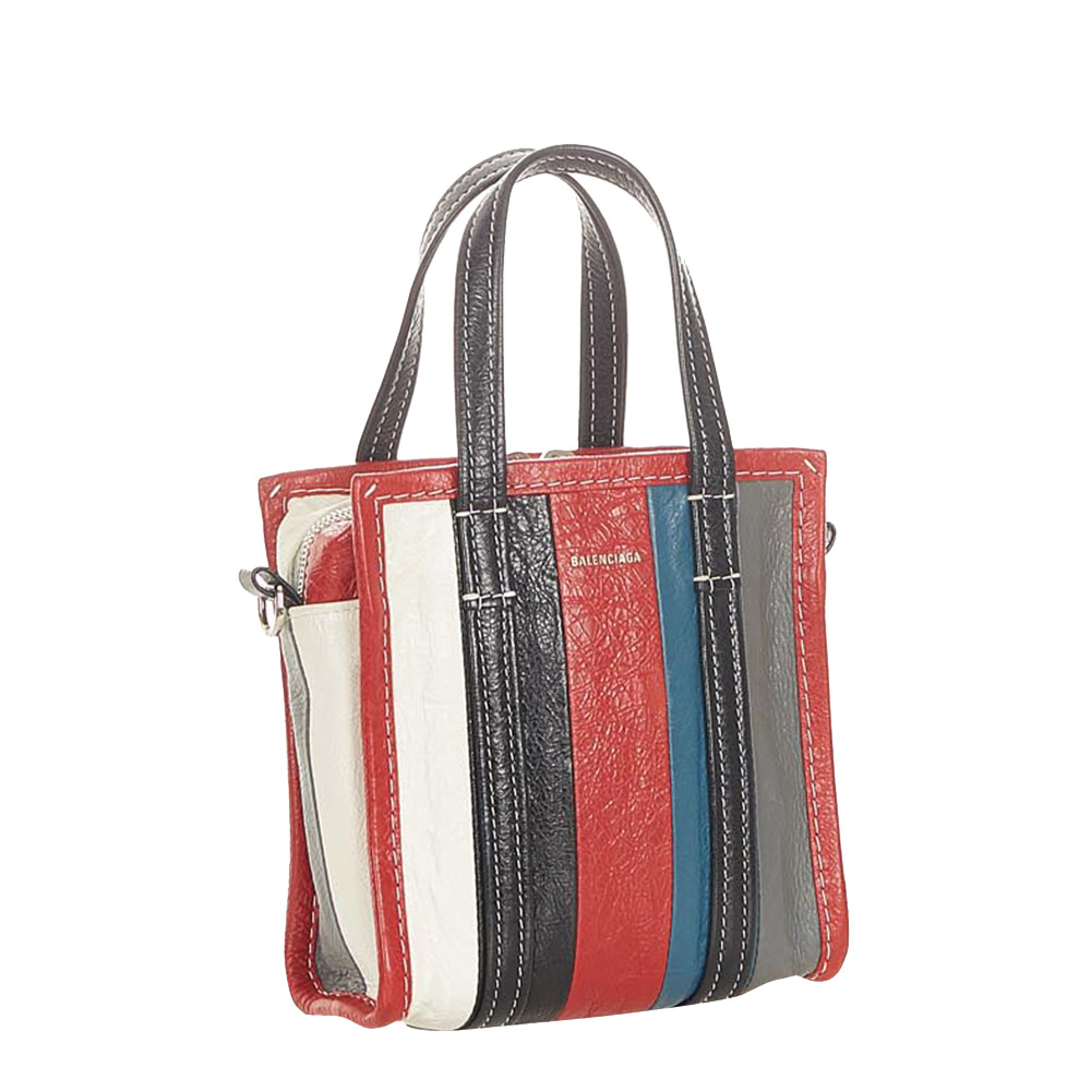 

Balenciaga Multicolor Lambskin Leather Bazar  Shopper Bag