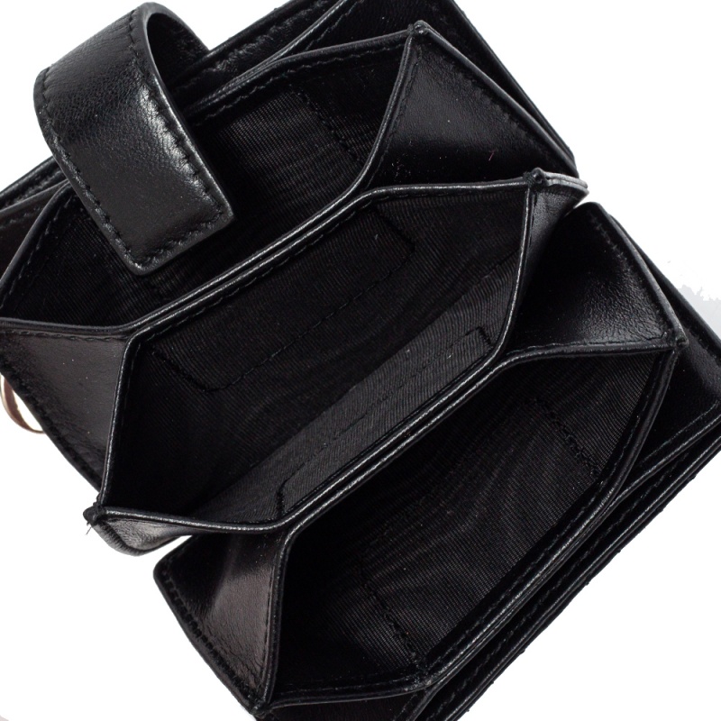 

Balenciaga Black Leather Carry Graffiti Wallet