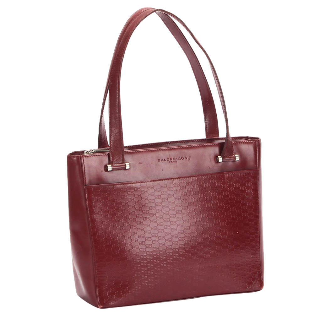 

Balenciaga Burgundy Calf Leather Tote Bag