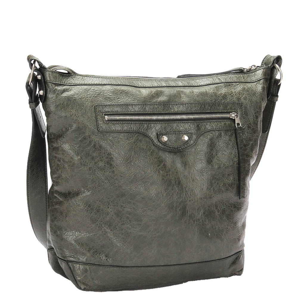 

Balenciaga Green Lambskin Leather Shoulder Bag