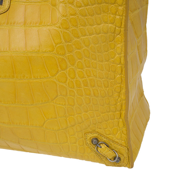 Balenciaga Papier handbag in yellow leather ref.536419 - Joli Closet