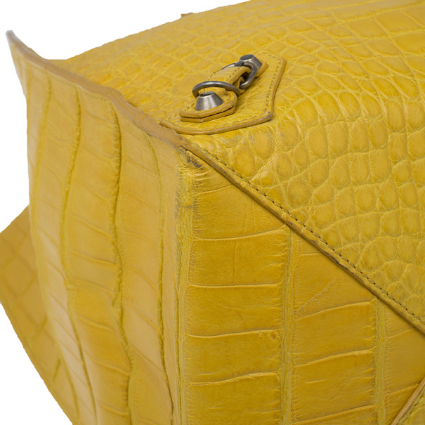 Balenciaga Papier Handbag in Yellow Leather ref.783434 - Joli Closet