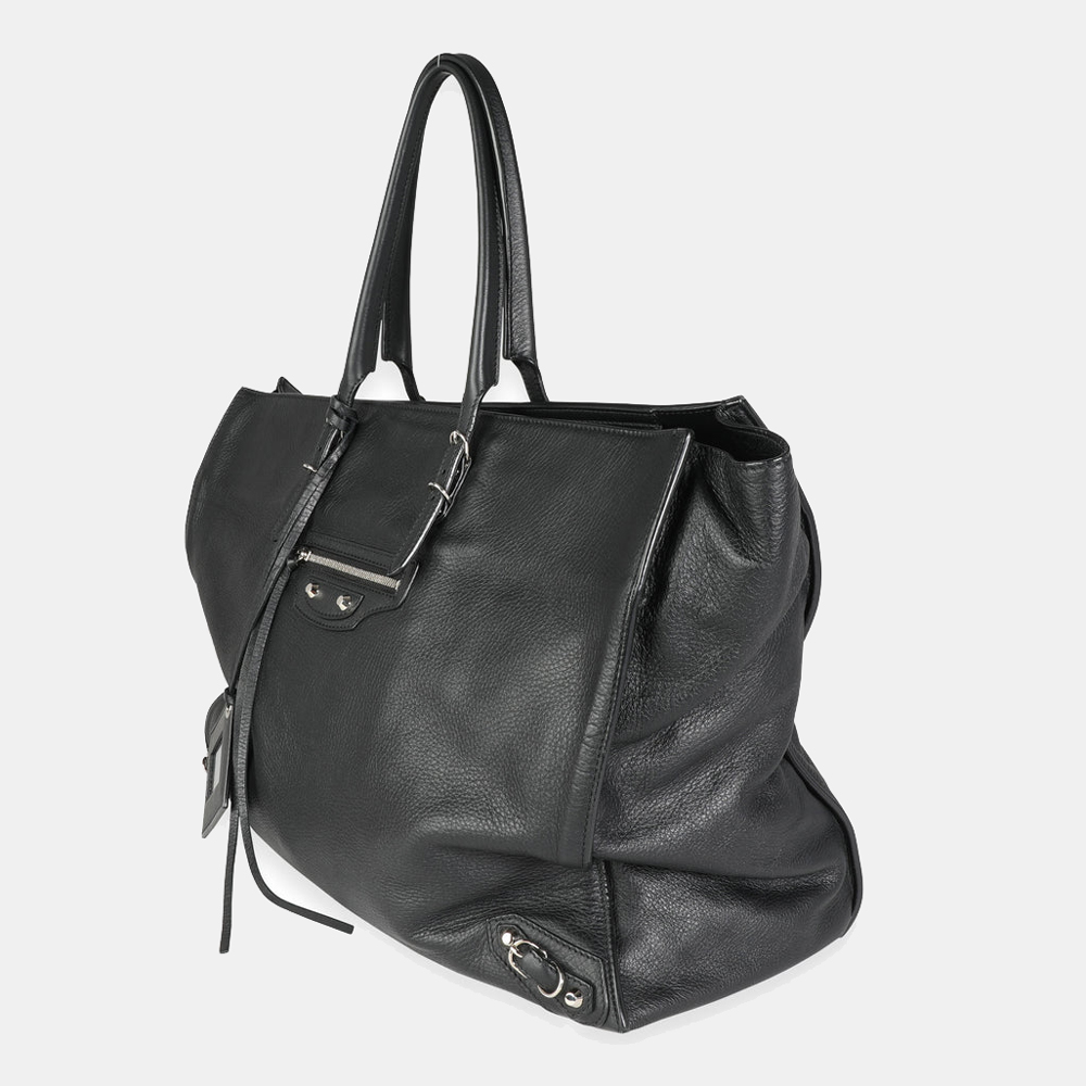 

Balenciaga Black Calfskin Leather Papier A4 Tote Bag