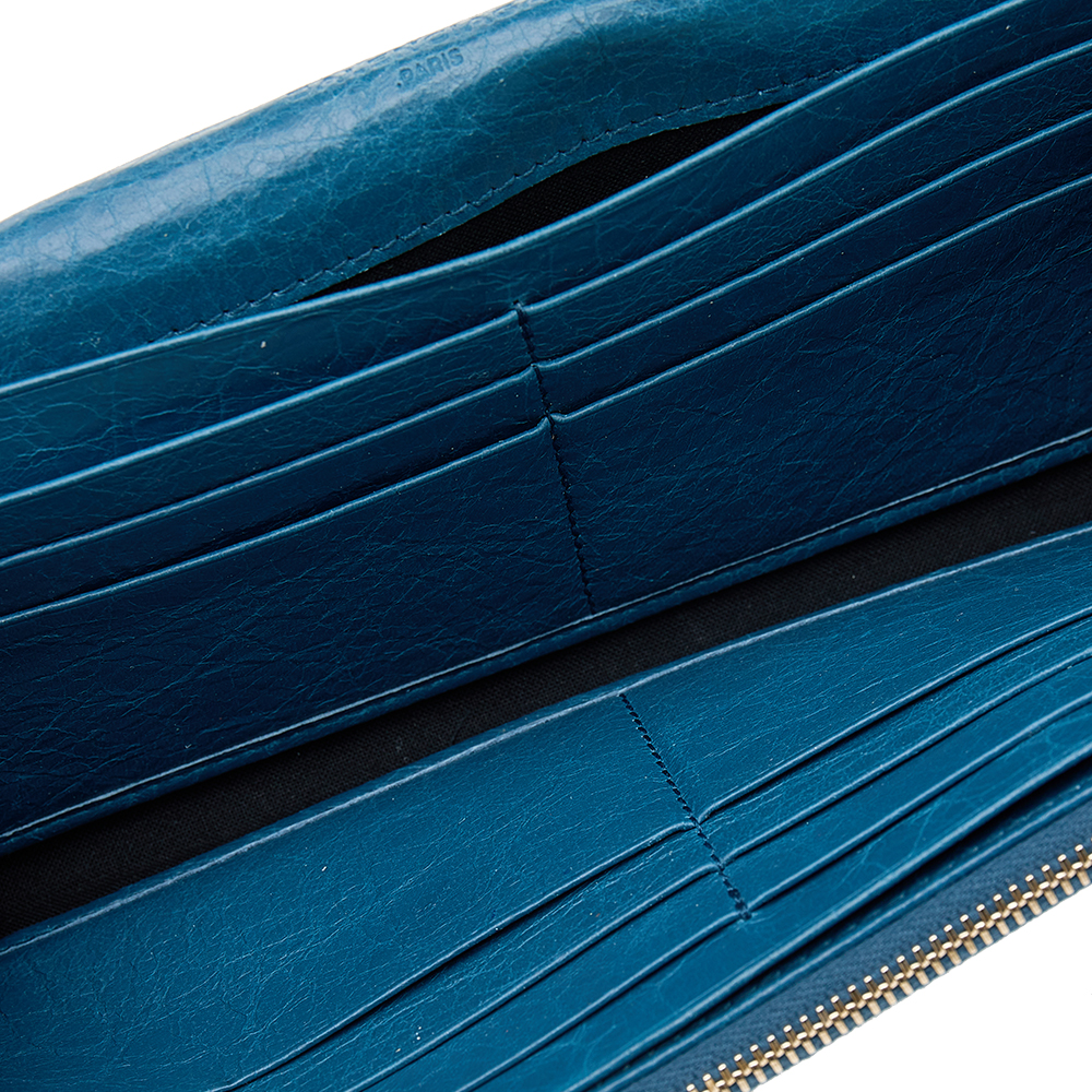 

Balenciaga Blue Leather City Wallet