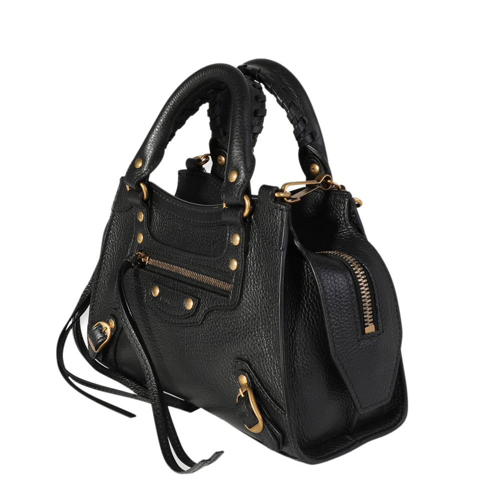 

Balenciaga Black Grained Calfskin Leather Neo Classic Mini Bag