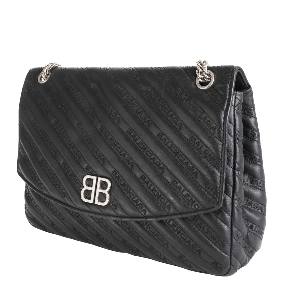 

Balenciaga Black Leather All Around BB Chain Bag