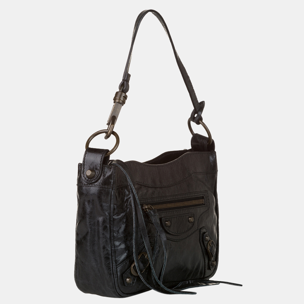 

Balenciaga Black Motocross Classic Hip Baguette
