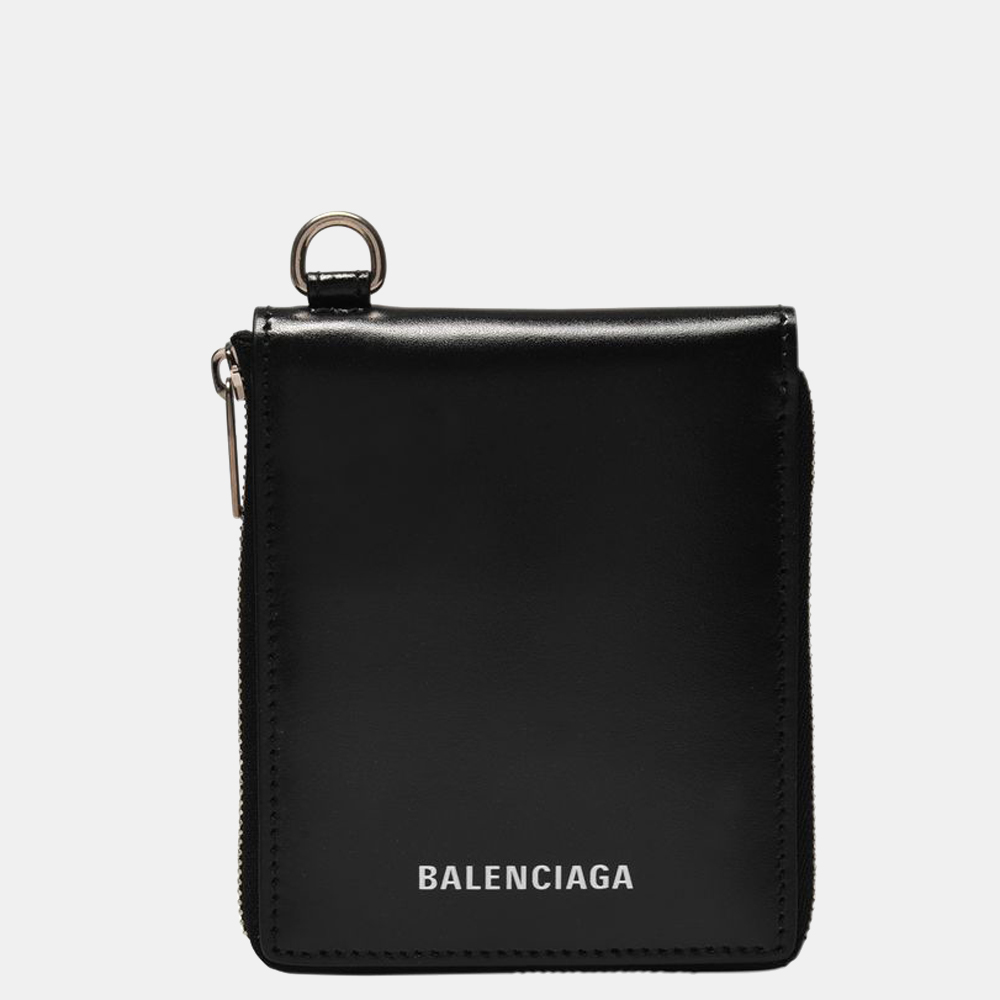 

Balenciaga Black Leather The Simpsons Wallet