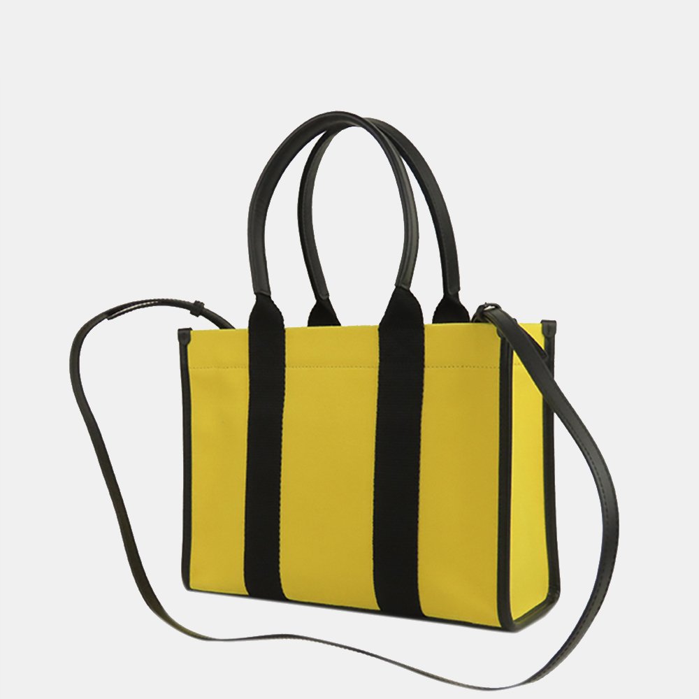 

Balenciaga Yellow Hardware Canvas Satchel