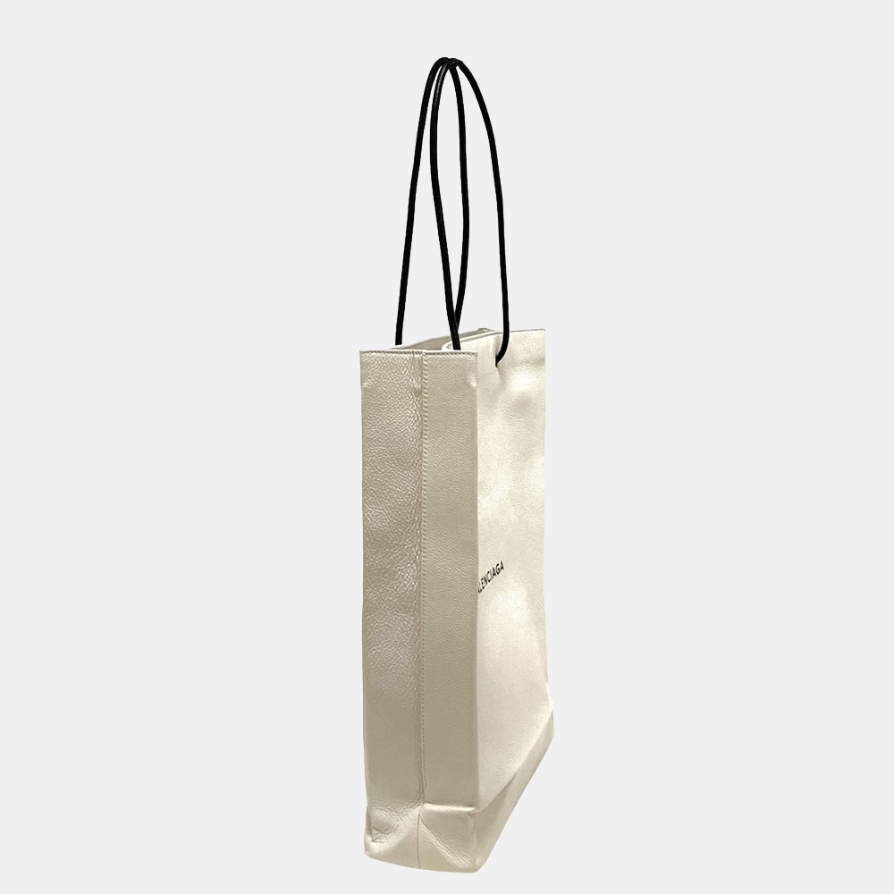 

Balenciaga White North South Shopping Tote Bag