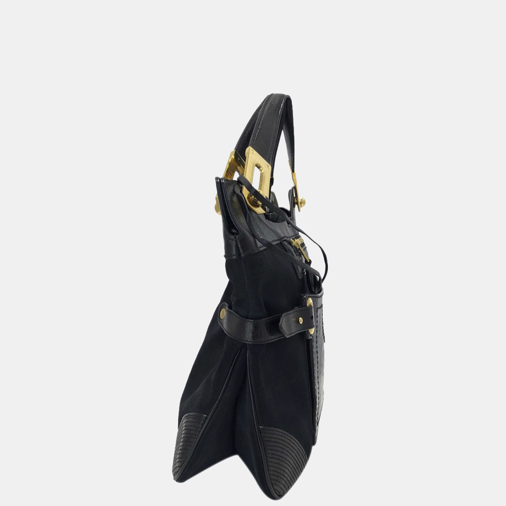 

Balenciaga Black Suede Leather Tote Bag