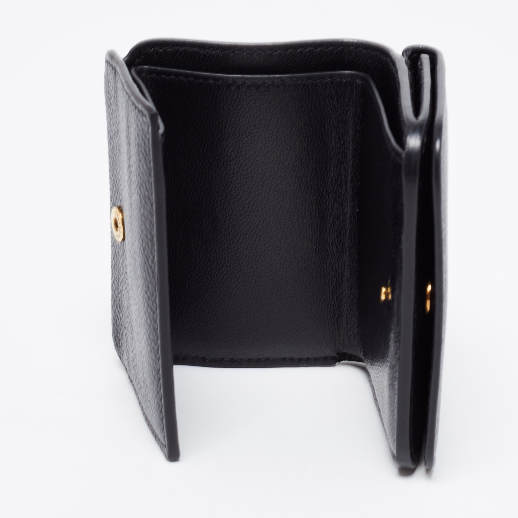 

Balenciaga Black Leather Mini Cash Compact Wallet