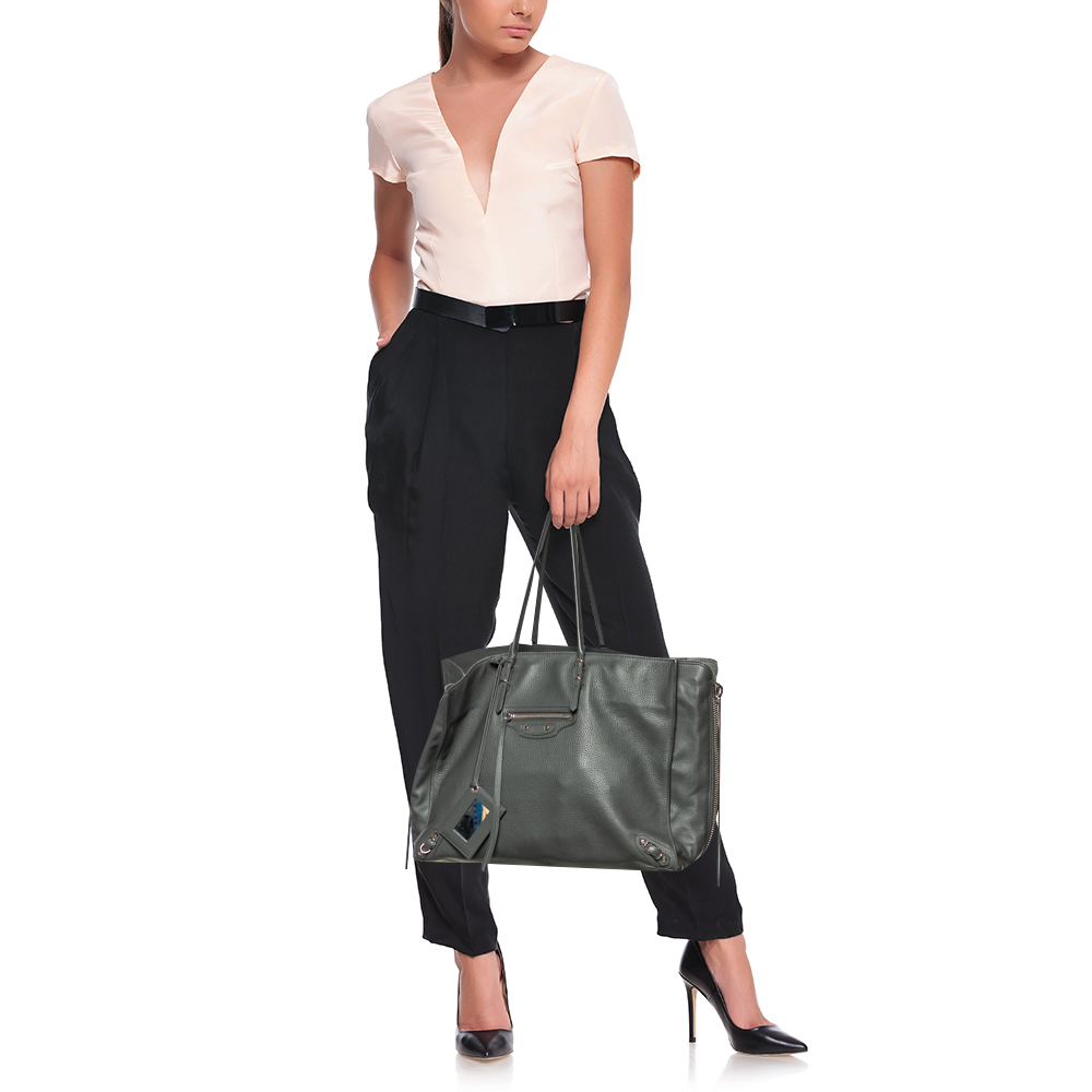 

Balenciaga Dark Grey Leather Papier A4 Tote