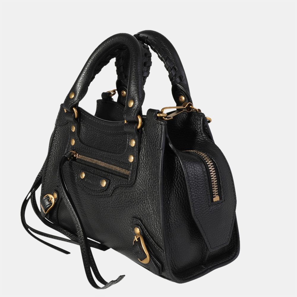 

Balenciaga Black Grained Calfskin Neo Classic Nano Bag