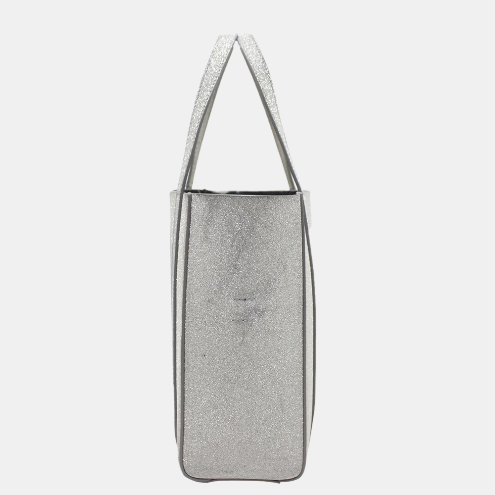 

Balenciaga Silver  Everyday Leather Shopping Tote Bag