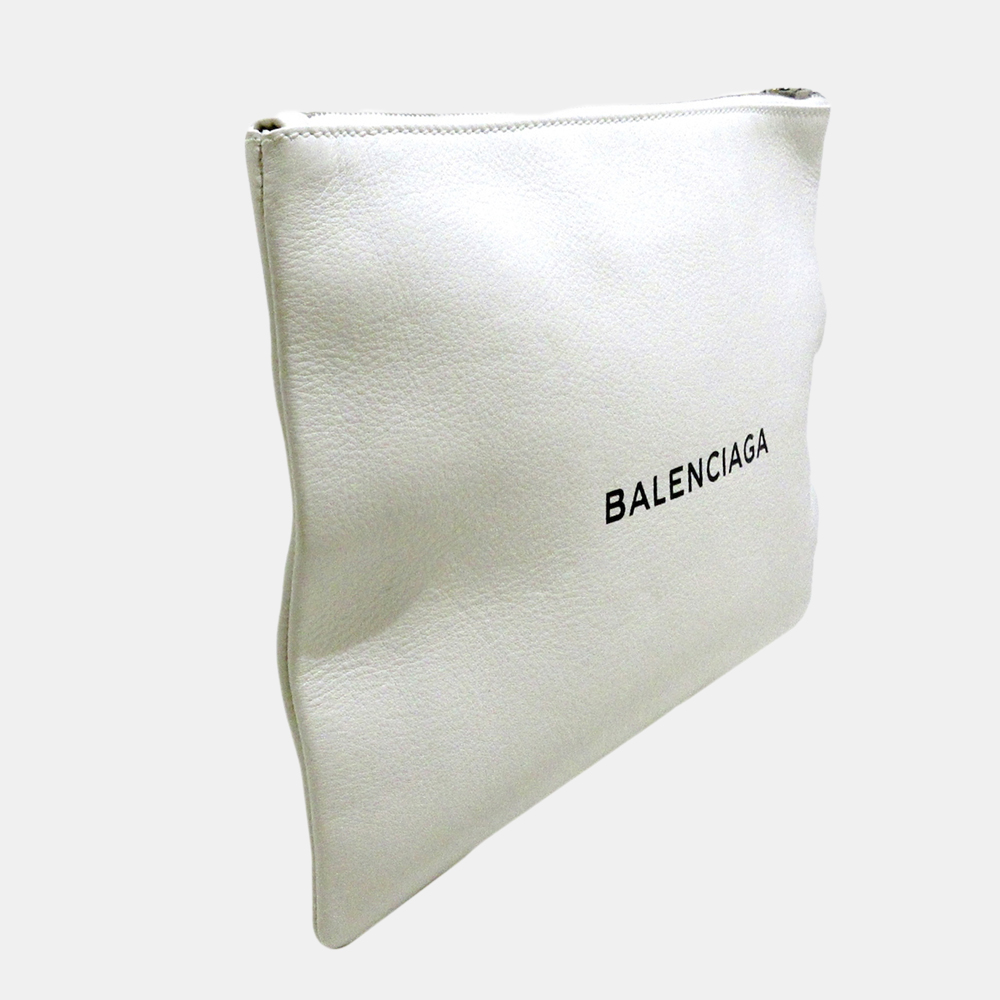 

Balenciaga White Everyday Clutch Bag