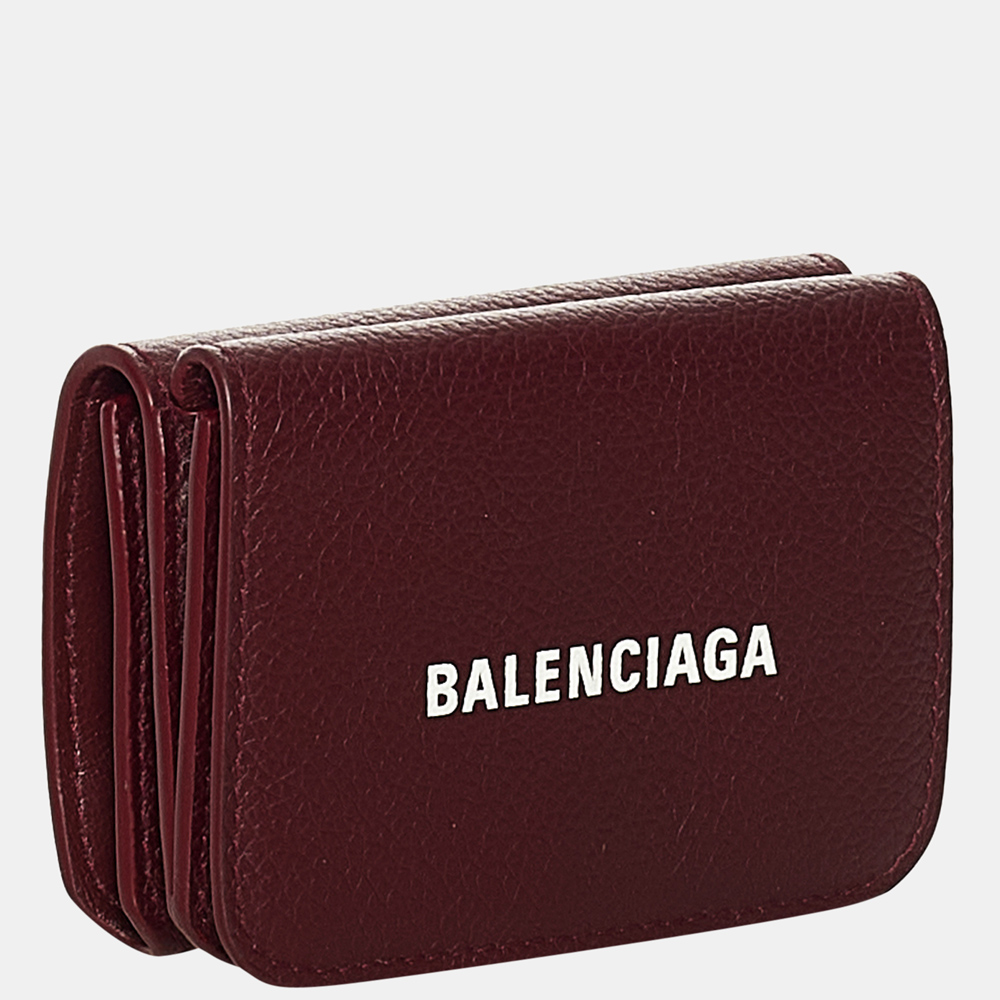 

Balenciaga Brown Papier Leather Wallet