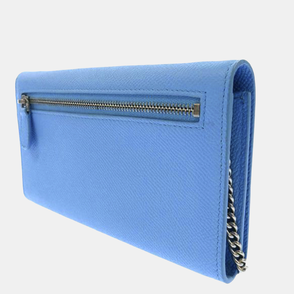

Balenciaga Blue Leather Wallet on Chain