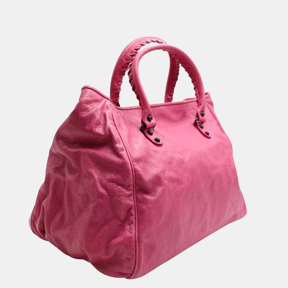 

Balenciaga Pink Leather City Tote bag