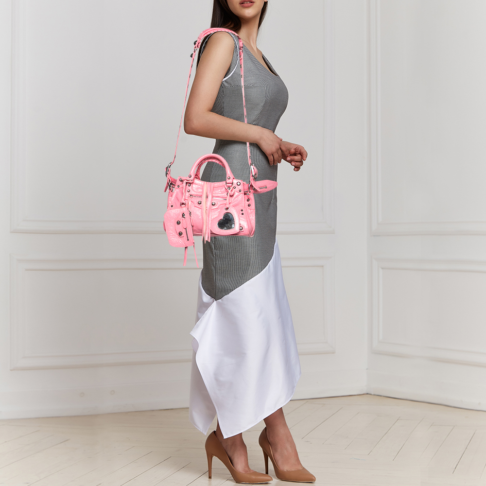 

Balenciaga Pink Leather  Neo Cagole Bag